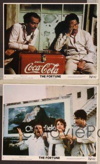 2y067 FORTUNE 5 color 8x10s '75 wacky images of Jack Nicholson & Warren Beatty, Stockard Channing!