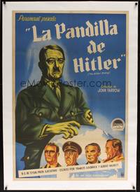 2z142 HITLER GANG linen Argentinean '44 World War II propaganda, cool completely different artwork!
