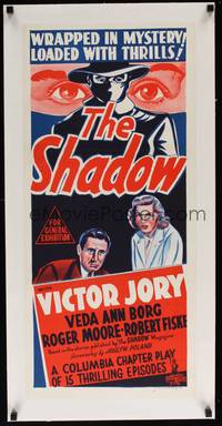2z182 SHADOW linen Aust daybill R50s serial wrapped in mystery & loaded with thrills!
