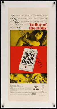 2z184 VALLEY OF THE DOLLS linen Aust daybill '67 sexy Sharon Tate, from Jacqueline Susann's novel!