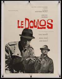2z030 LE DOULOS linen French 23x32 '62 Jean-Paul Belmondo, directed by Jean-Pierre Melville!
