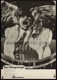 2z037 EXTERMINATING ANGEL linen German '66 Luis Bunuel, outrageous completely different artwork!