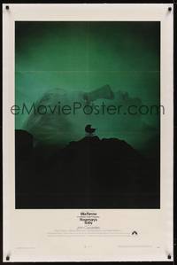 2z413 ROSEMARY'S BABY linen 1sh '68 Roman Polanski, Mia Farrow, creepy baby carriage horror image!