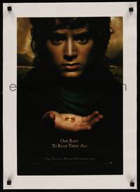 2z227 LORD OF THE RINGS: THE FELLOWSHIP OF THE RING linen special 14x20 '01 1 ring to rule them all!