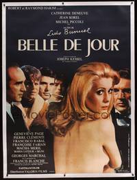 3a066 BELLE DE JOUR linen French 1p '67 Luis Bunuel, sexy Catherine Deneuve + top male cast members!