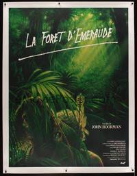 3a070 EMERALD FOREST linen French 1p '85 directed by John Boorman, different jungle art by Zoran!