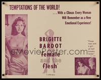 3a117 LIGHT ACROSS THE STREET 1/2sh R60 sexy Brigitte Bardot in Female and the Flesh!