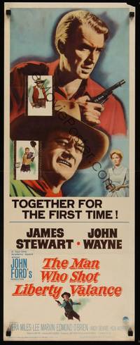 3a133 MAN WHO SHOT LIBERTY VALANCE insert '62 John Wayne & James Stewart 1st time together, Ford