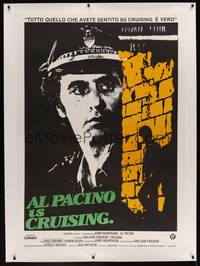 3a057 CRUISING linen Italian 1p '80 William Friedkin, Al Pacino pretends to be gay, different image!