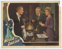 3a194 HOUSE OF DRACULA LC '45 John Carradine as the Count in black tuxedo & white gloves!