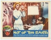 3a330 NOT OF THIS EARTH LC '57 close up of nurse Beverly Garland & alien Paul Birch!