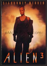 3b121 ALIEN 3 Japanese program '92 Sigourney Weaver, 3 times the danger, 3 times the terror!