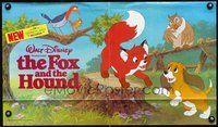 3b368 FOX & THE HOUND record sleeve '81 great artwork of Walt Disney animals!