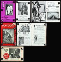3b236 PLAYGOER MAGAZINE 2 program guides '30s cool advertisments!