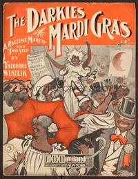 3b643 DARKIES MARDI GRAS sheet music 1906 written by Theodore Wnezlik, Myers art of parade!