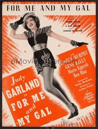 3b666 FOR ME & MY GAL sheet music '42 full-length Judy Garland!