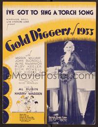3b680 GOLD DIGGERS OF 1933 sheet music '33 sexy Ginger Rogers, I've Got to Sing a Torch Song!
