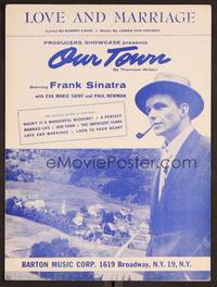 3b754 OUR TOWN sheet music '40 Frank Sinatra, Love and Marriage!