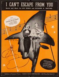 3b772 RHYTHM ON THE RANGE sheet music '36 Bing Crosby, Frances Farmer, I Can't Escape from You!