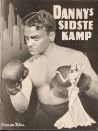 3b072 CITY FOR CONQUEST Danish program '54 boxer James Cagney & beautiful Ann Sheridan!