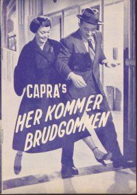 3b079 HERE COMES THE GROOM Danish program '51 Bing Crosby, Jane Wyman, Alexis Smith, Frank Capra!