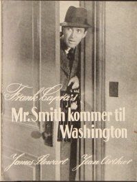 3b089 MR. SMITH GOES TO WASHINGTON Danish program '39 Frank Capra, James Stewart & Jean Arthur!