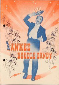 3b104 YANKEE DOODLE DANDY Danish program '42 James Cagney, patriotic biography of George M. Cohan!