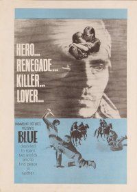 3b449 BLUE herald '68 when Terence Stamp changes sides, the Rio Grande runs red!