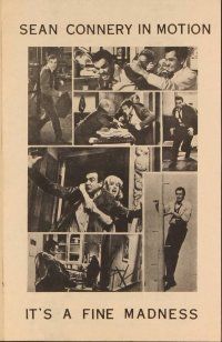 3b471 FINE MADNESS herald '66 Sean Connery can out-fox Joanne Woodward, Jean Seberg & them all!