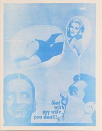 3b534 NOT WITH MY WIFE YOU DON'T herald '66 Tony Curtis, sexy nurse Virna Lisi, George C. Scott!