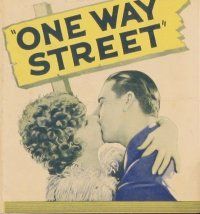3b539 ONE WAY STREET herald '25 Ben Lyon, Anna Q. Nilsson, story of modern youth!
