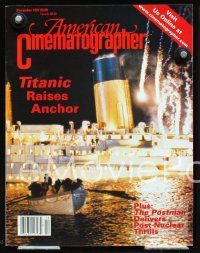 3b316 AMERICAN CINEMATOGRAPHER magazine '97 cool image of Titanic!