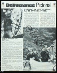 3b265 DELIVERANCE pictorial brochure '72 Jon Voight, Burt Reynolds, John Boorman classic!