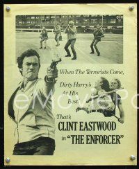 3b267 ENFORCER 21 promo brochures '76 Clint Eastwood is Dirty Harry!
