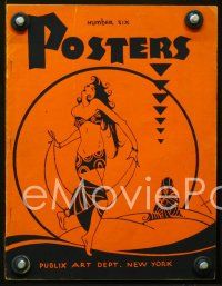 3b341 POSTERS NUMBER SIX book '30s art from early Paramount features!