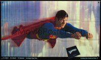 3b354 SUPERMAN promo poster '78 great huge poster of comic book hero Christopher Reeve!