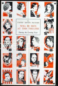 3b290 UNITED ARTISTS BROCHURE promo brochure '28 Gloria Swanson, Douglas Fairbanks & more!
