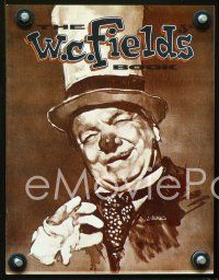 3b345 W.C. FIELDS BOOK book '73, wacky art of classic comedian, games & articles too!