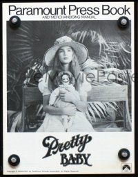 3b304 PRETTY BABY pressbook '78 directed by Louis Malle, young Brooke Shields, Susan Sarandon