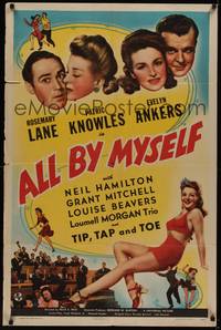 3c028 ALL BY MYSELF 1sh '43 Rosemary Lane, Evelyn Ankers, Patric Knowles!