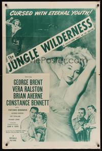 3c042 ANGEL ON THE AMAZON 1sh R54 sexy Vera Ralston, The Jungle Wilderness!
