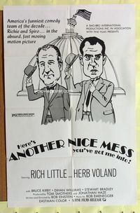 3c047 ANOTHER NICE MESS 1sh '72 Rich Little as Richard Nixon & Herb Voland as Spiro Agnew!