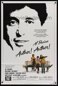 3c061 AUTHOR! AUTHOR! 1sh '82 Al Pacino, Dyan Cannon, Tuesday Weld, dysfunctional family!