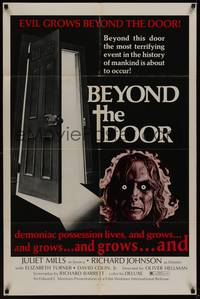3c093 BEYOND THE DOOR 1sh '74 demoniac possession lives, the most terrifying event of mankind!