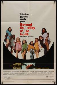 3c095 BEYOND THE VALLEY OF THE DOLLS 1sh '70 Russ Meyer's girls who are old at twenty!
