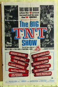 3c102 BIG T.N.T. SHOW 1sh '66 all-star rock & roll, traditional blues, country western & folk rock