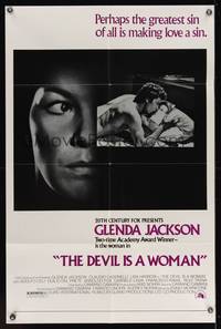 3c232 DEVIL IS A WOMAN 1sh '75 Il Sorriso del Grande Tentatore, Glenda Jackson!