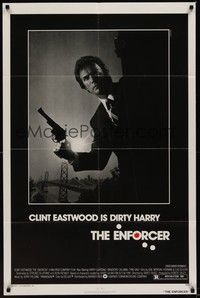 3c266 ENFORCER 1sh '76 photo of Clint Eastwood as Dirty Harry by Bill Gold!