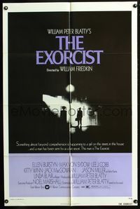 3c271 EXORCIST 1sh '74 William Friedkin, Max Von Sydow, horror classic from William Peter Blatty!