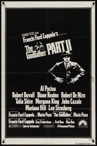 3c322 GODFATHER PART II 1sh '74 Al Pacino in Francis Ford Coppola classic crime sequel!